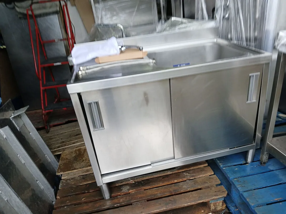 Stainless stainless butcher  cabbinet sink unit - Image 1