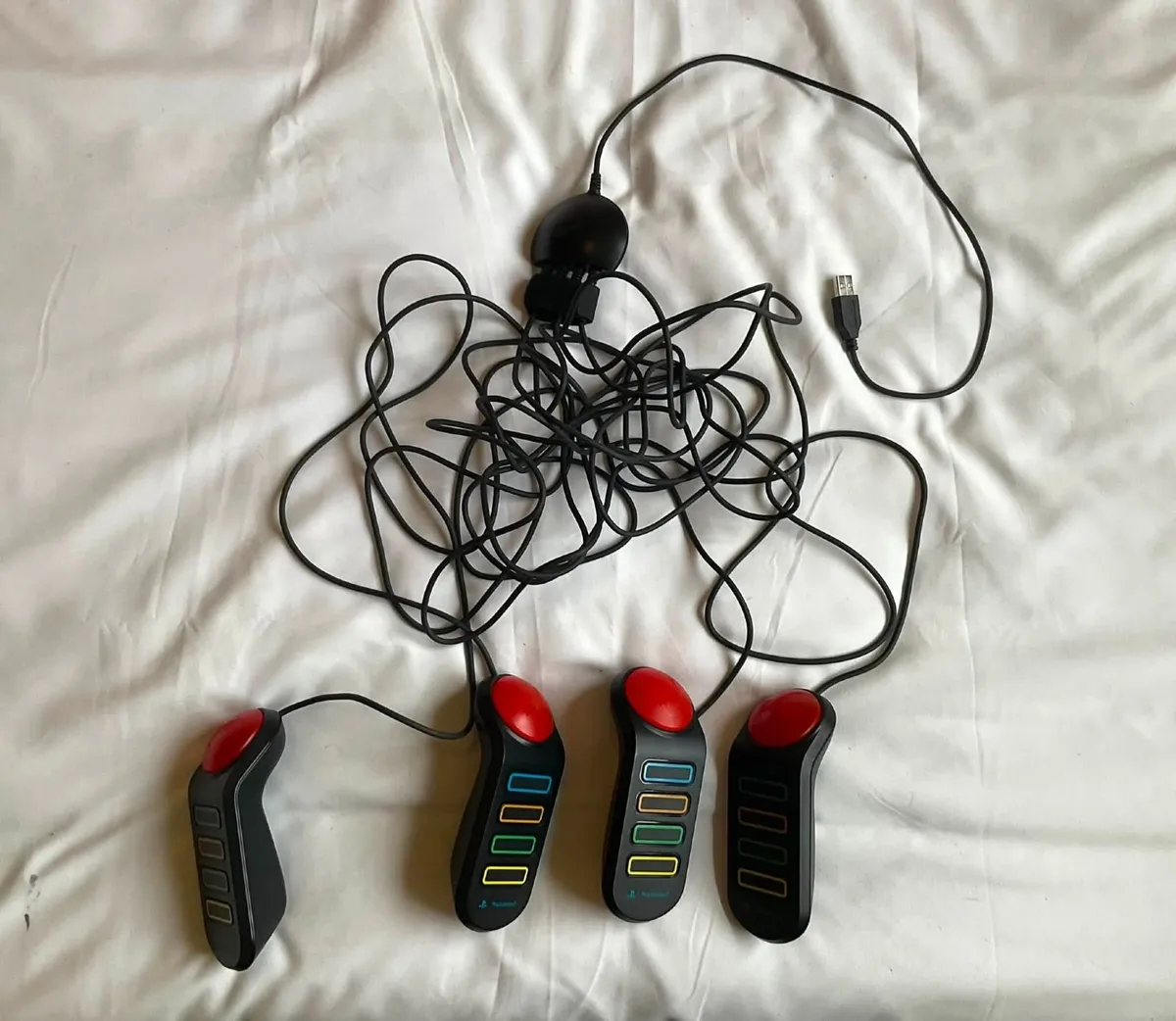 4x Official Sony Buzz Quiz Buzzers PS2 Controllers - Image 2