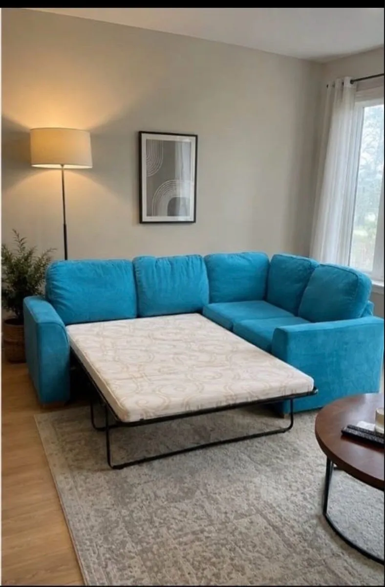 Dfs Teal corner sofa - Image 2
