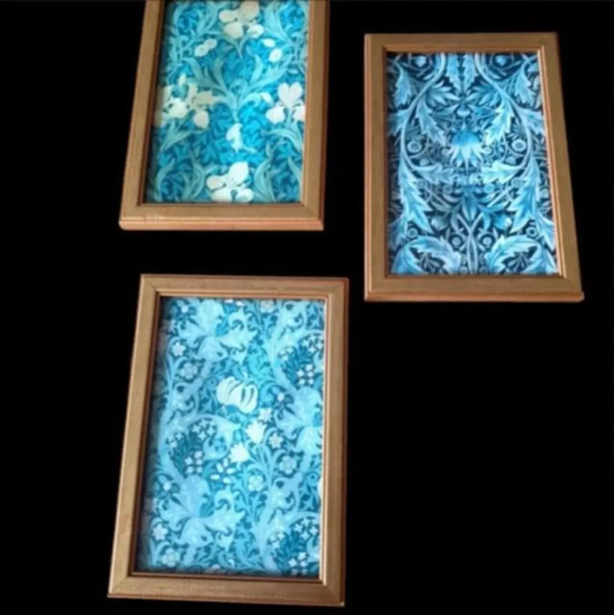 Trio Of William Morris Style Framed Prints - Image 1
