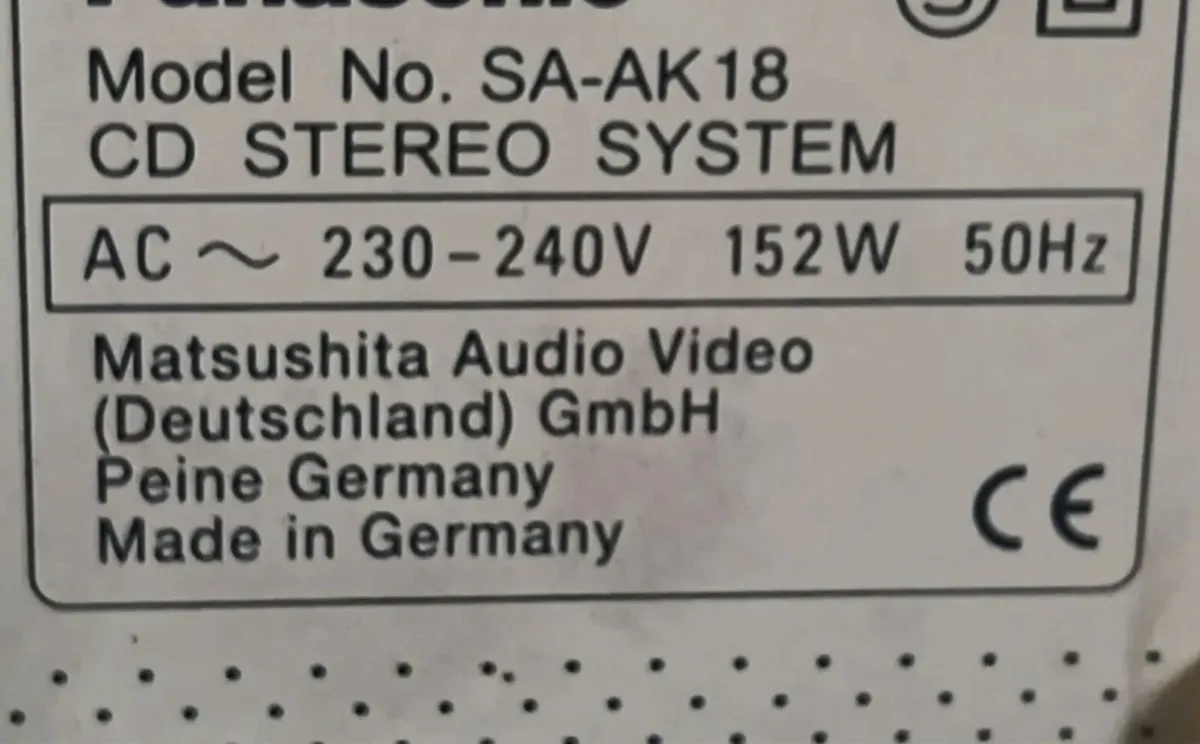 Bass Shelf Stereo System Panasonic - Image 3
