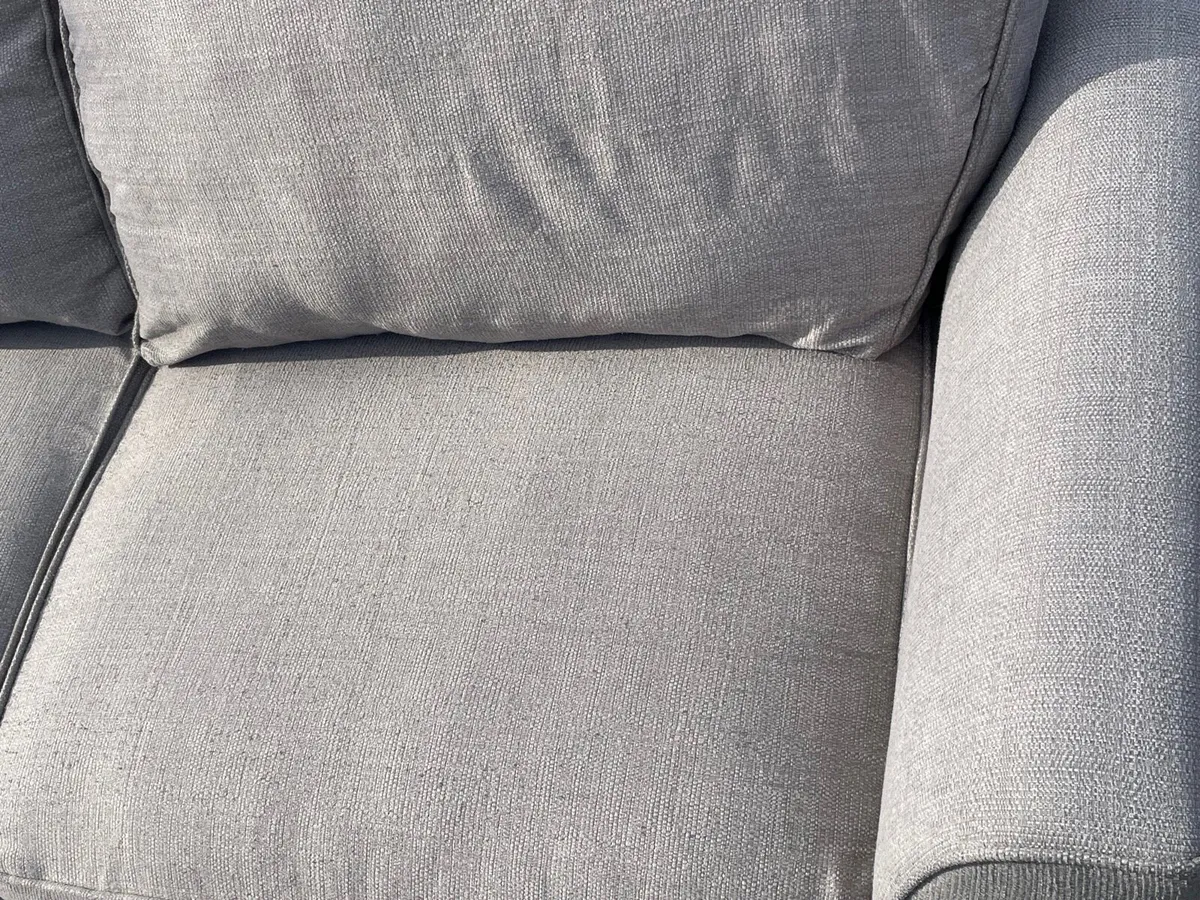 Grey corner sofa - Image 4