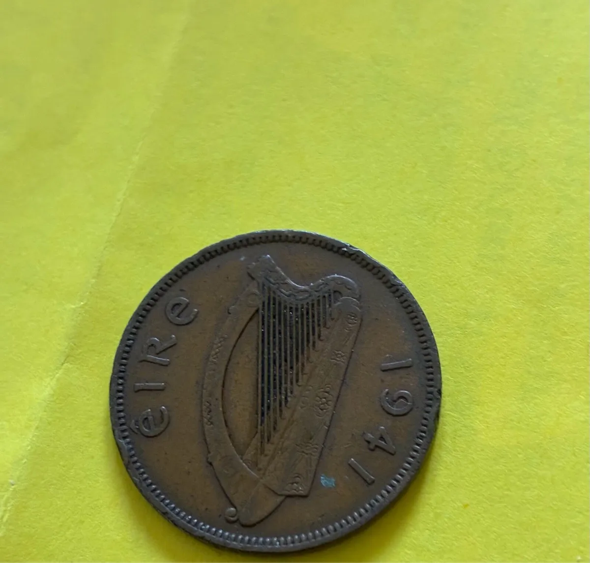 Irish Leath Phingin - 1928/1941 - Image 3