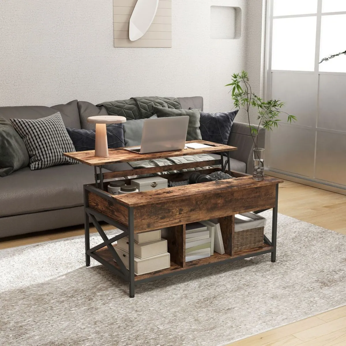 Large adjustable living room table - FREE P&P - Image 1