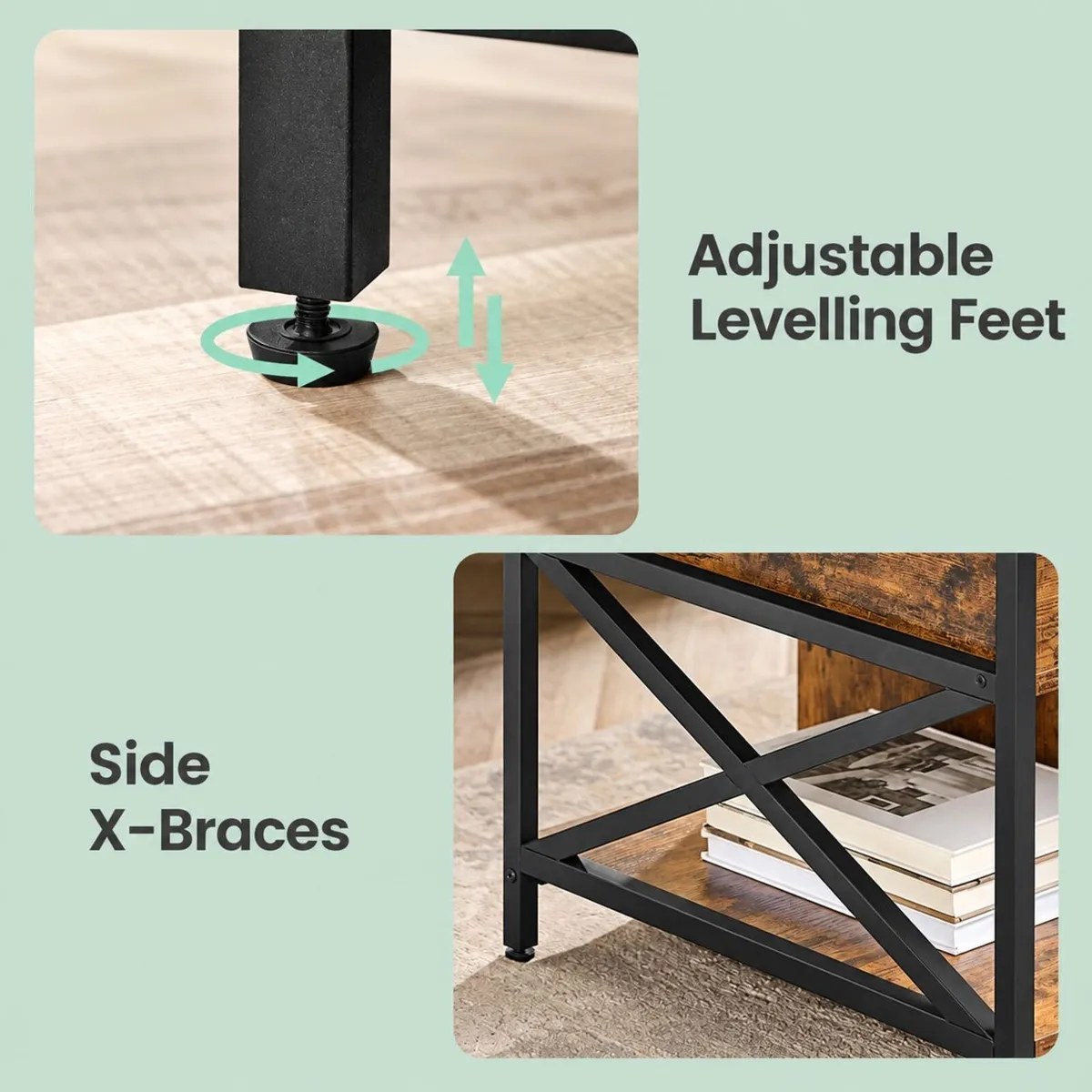 Large adjustable living room table - FREE P&P - Image 2