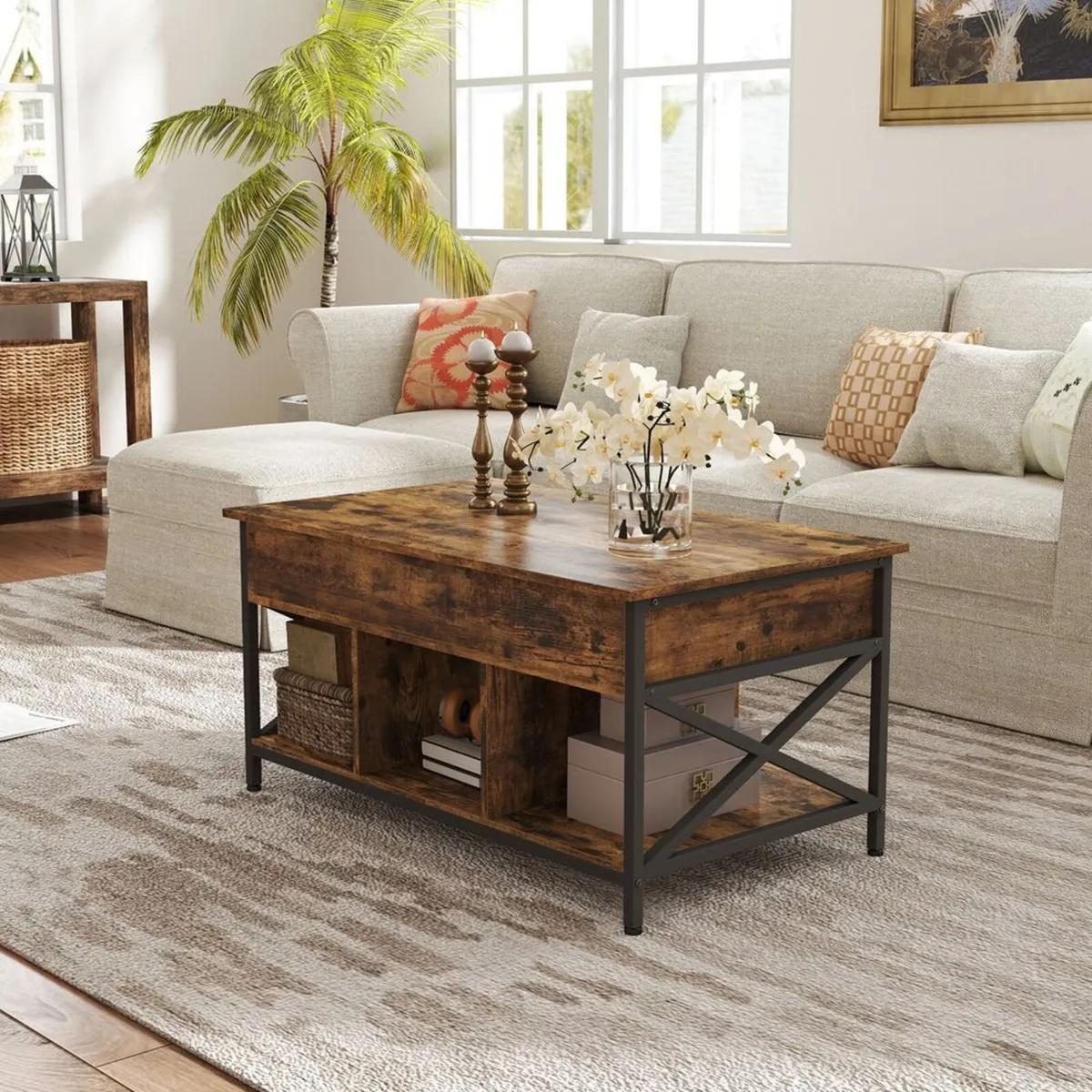 Large adjustable living room table - FREE P&P - Image 4