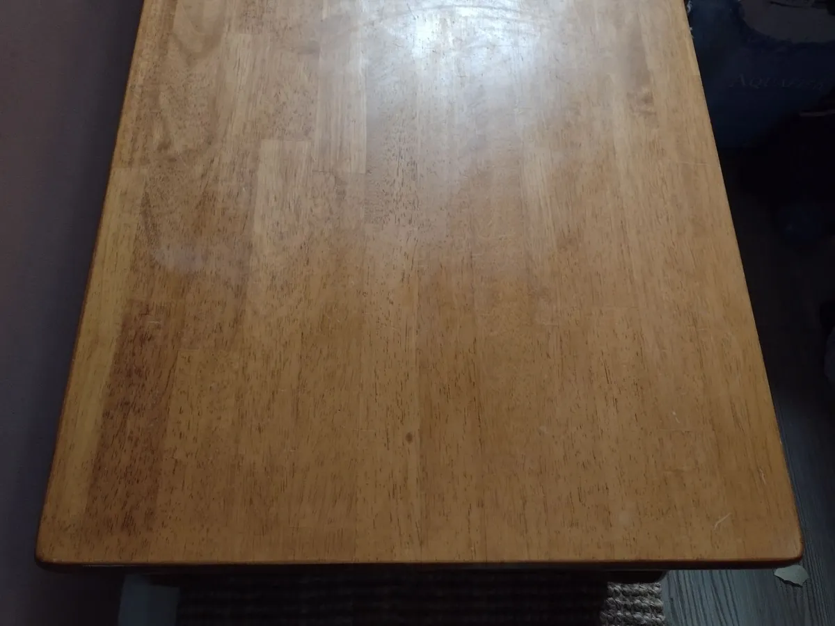 Large Oak coffee table - Image 3