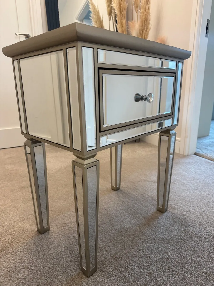 Mirrored Bedside Lockers - Image 3