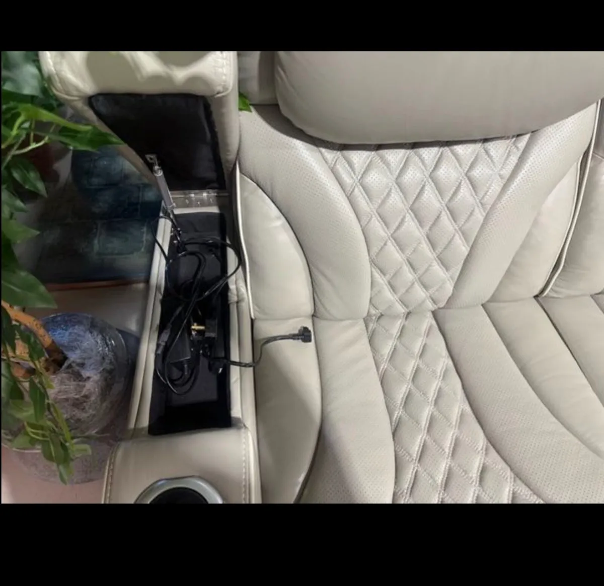 3 Seater Leather Recliner with Massage + Heated - Image 2