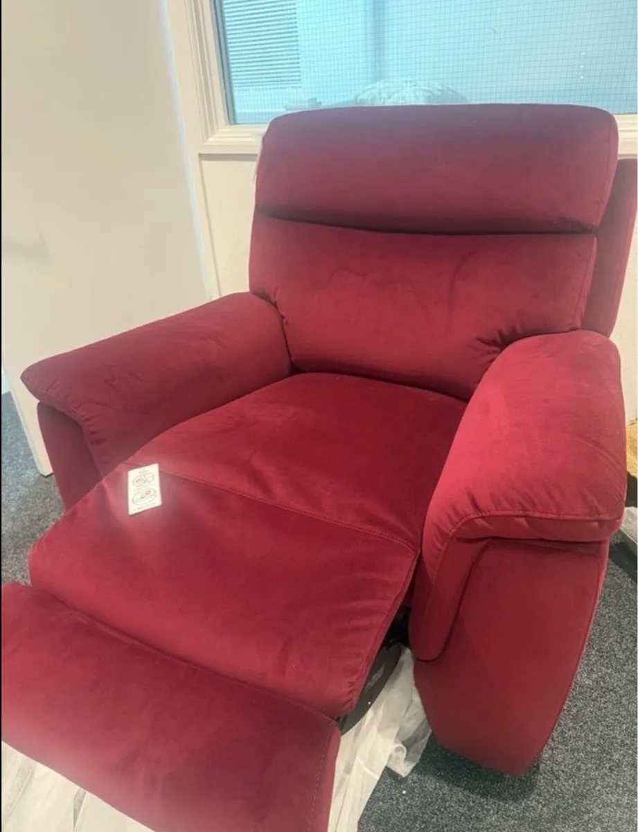 Henry Recliner 1Seater Fabric Sleep / Relax New - Image 2
