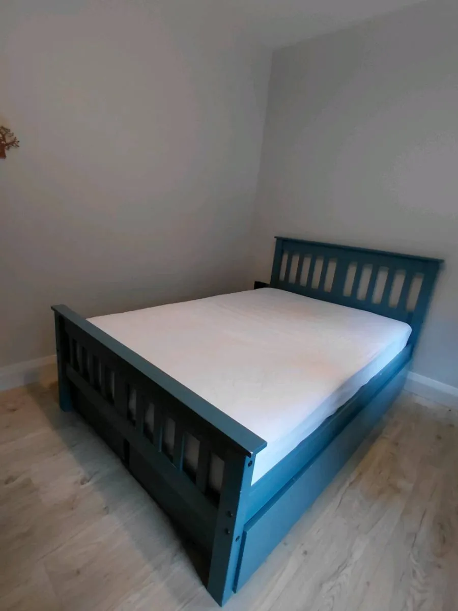 Small Double Bed with Storage Drawers - Image 1