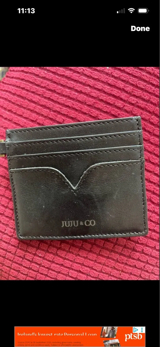 Leather card wallet - Image 1