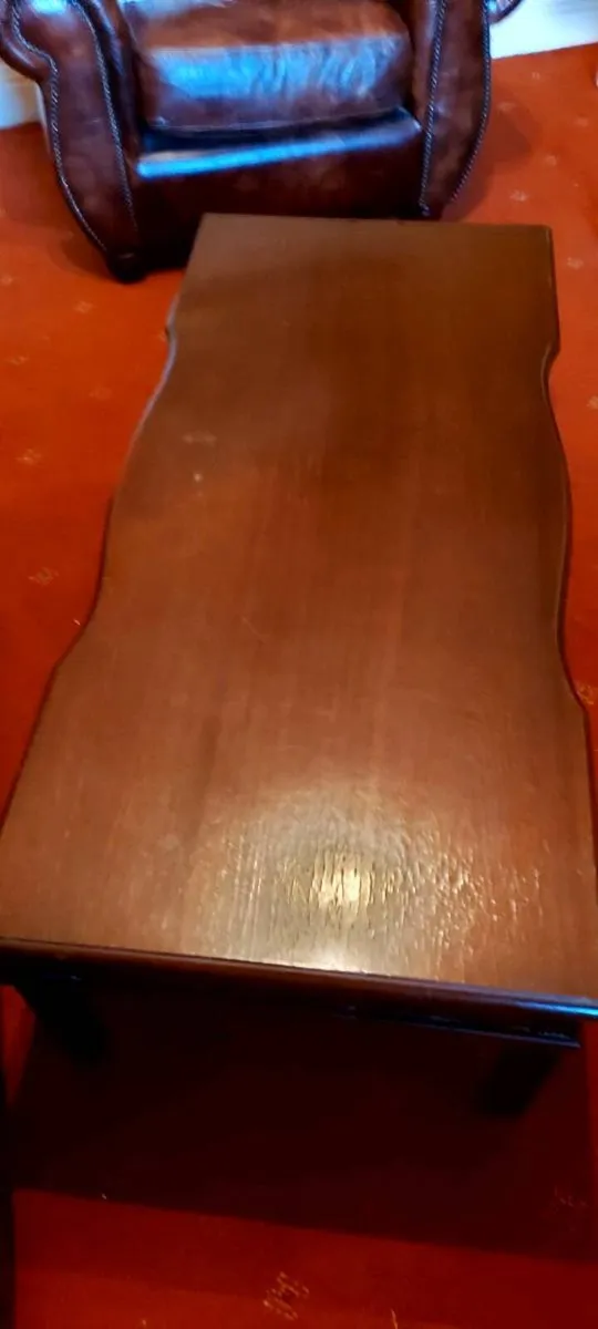 Vintage mahogany coffee table - Image 2