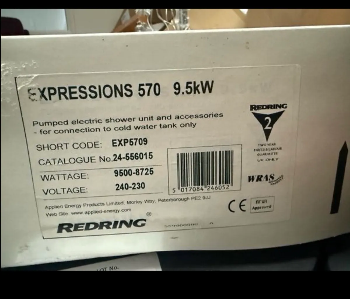 Redring Electric Shower Unit NEW BOXED WHITE - Image 3