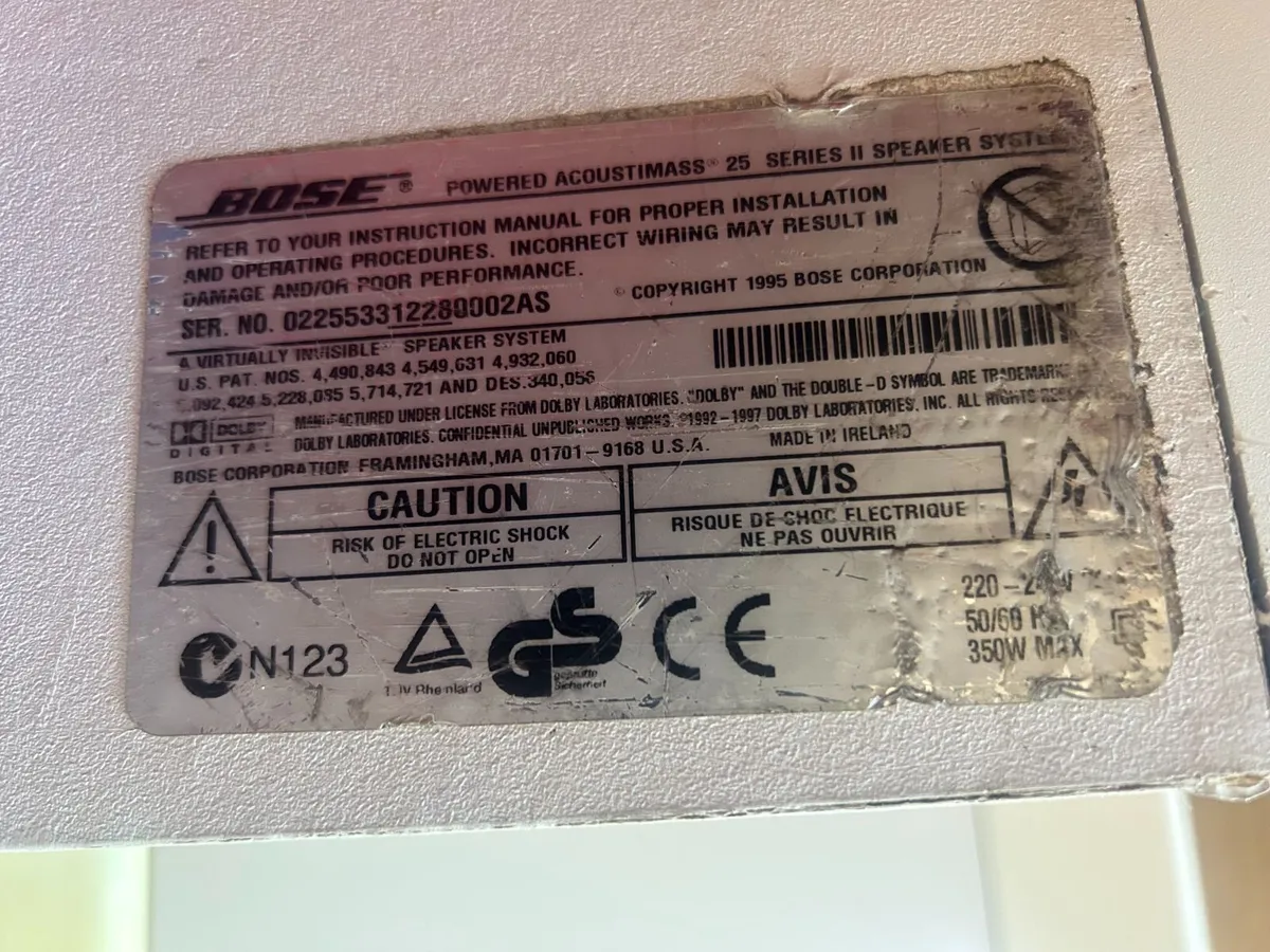 BOSE Acoustimass 25 Seriesll speaker system (+ Lif - Image 4