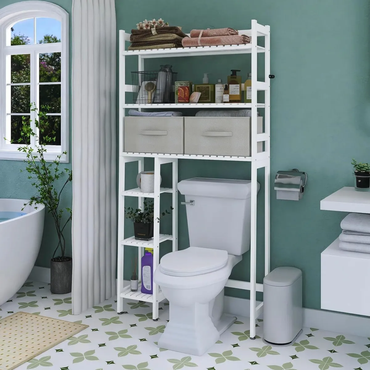 Over the Toilet Storage with Drawers Large - Image 2