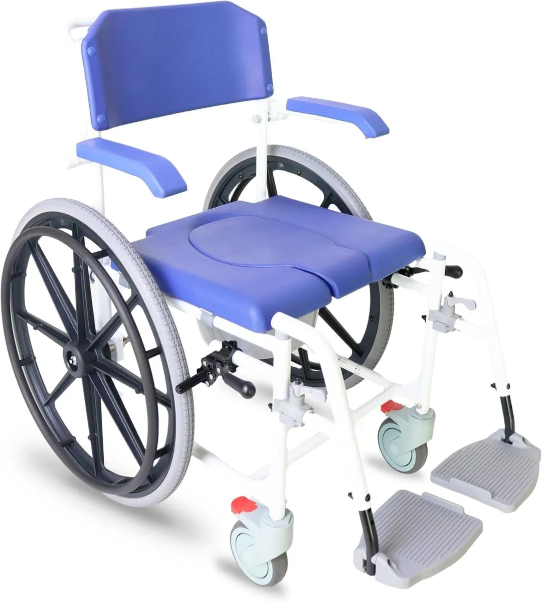 Self Propelled Shower Wheelchair Commode Toilet - Image 1