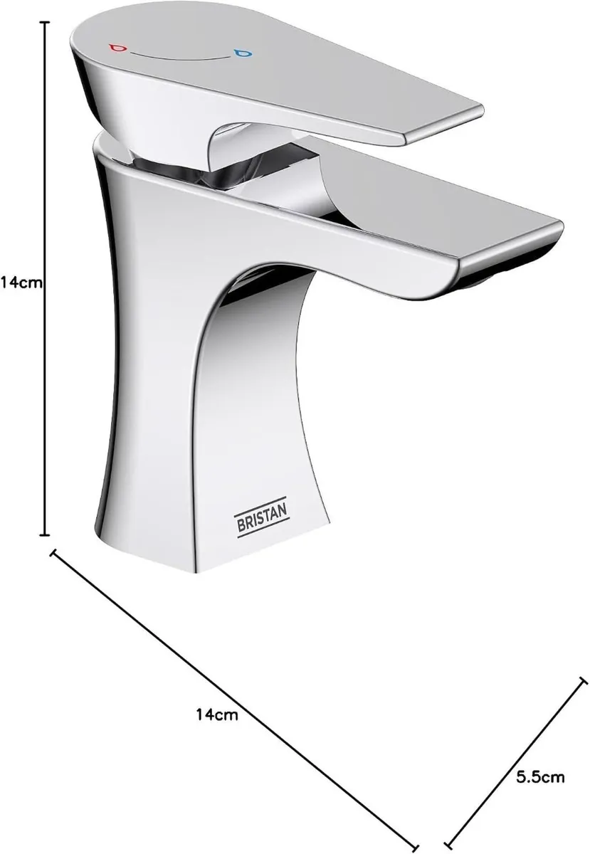 Bathroom Taps Chrome Basin Mixer Tap - Image 2