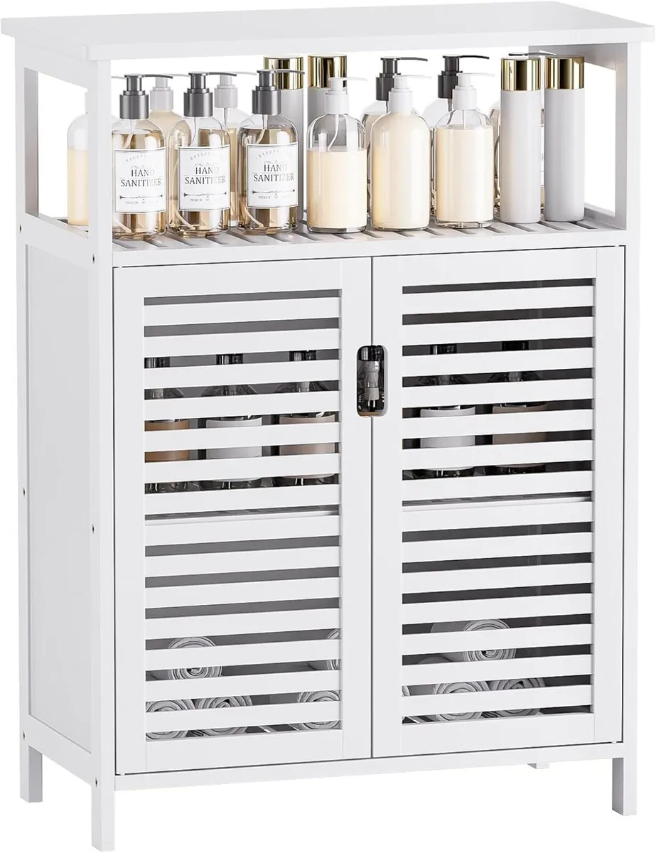 Bathroom Floor Storage Cabinet Freestanding - Image 1
