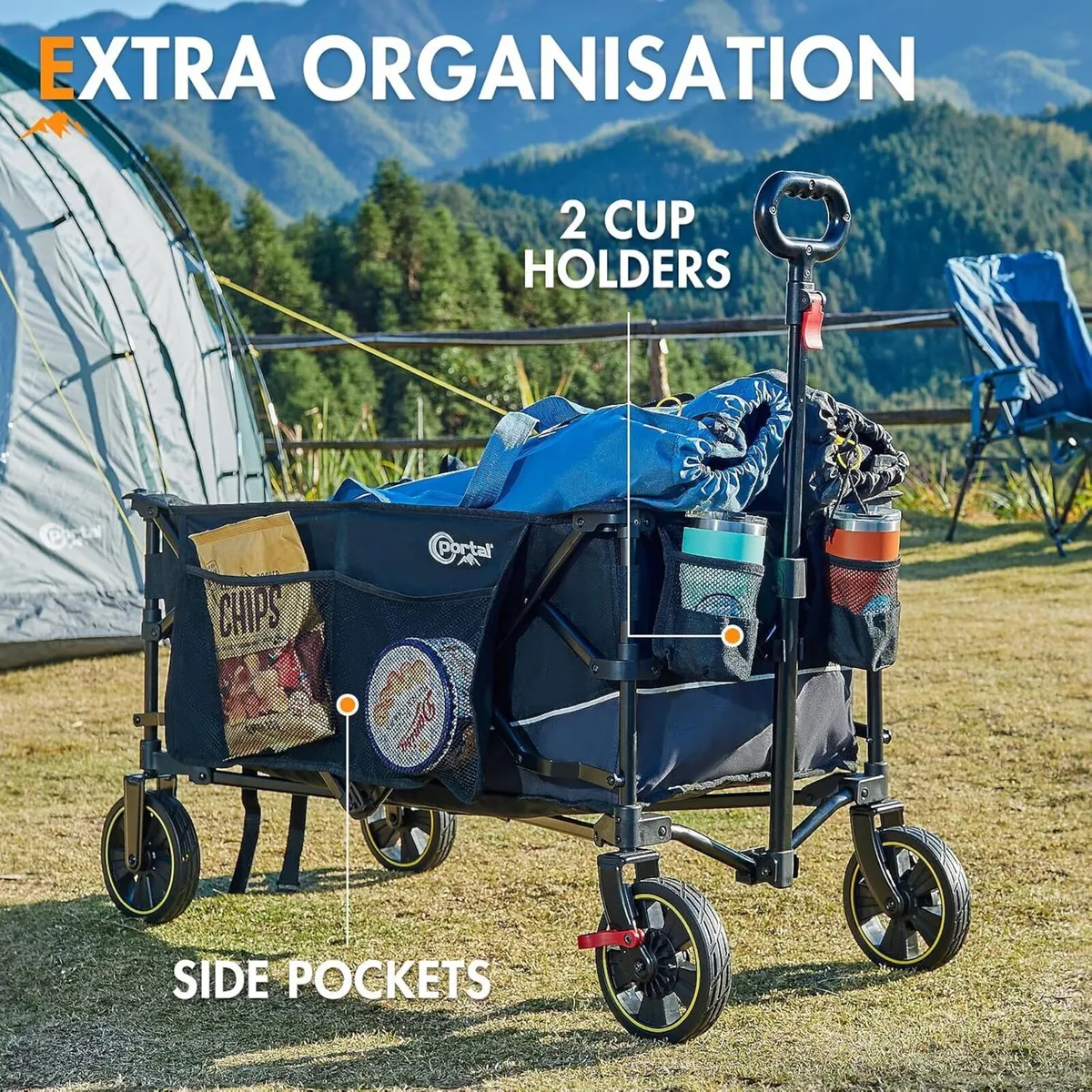 Festival Trolley on Wheels Camping Cart - Image 3