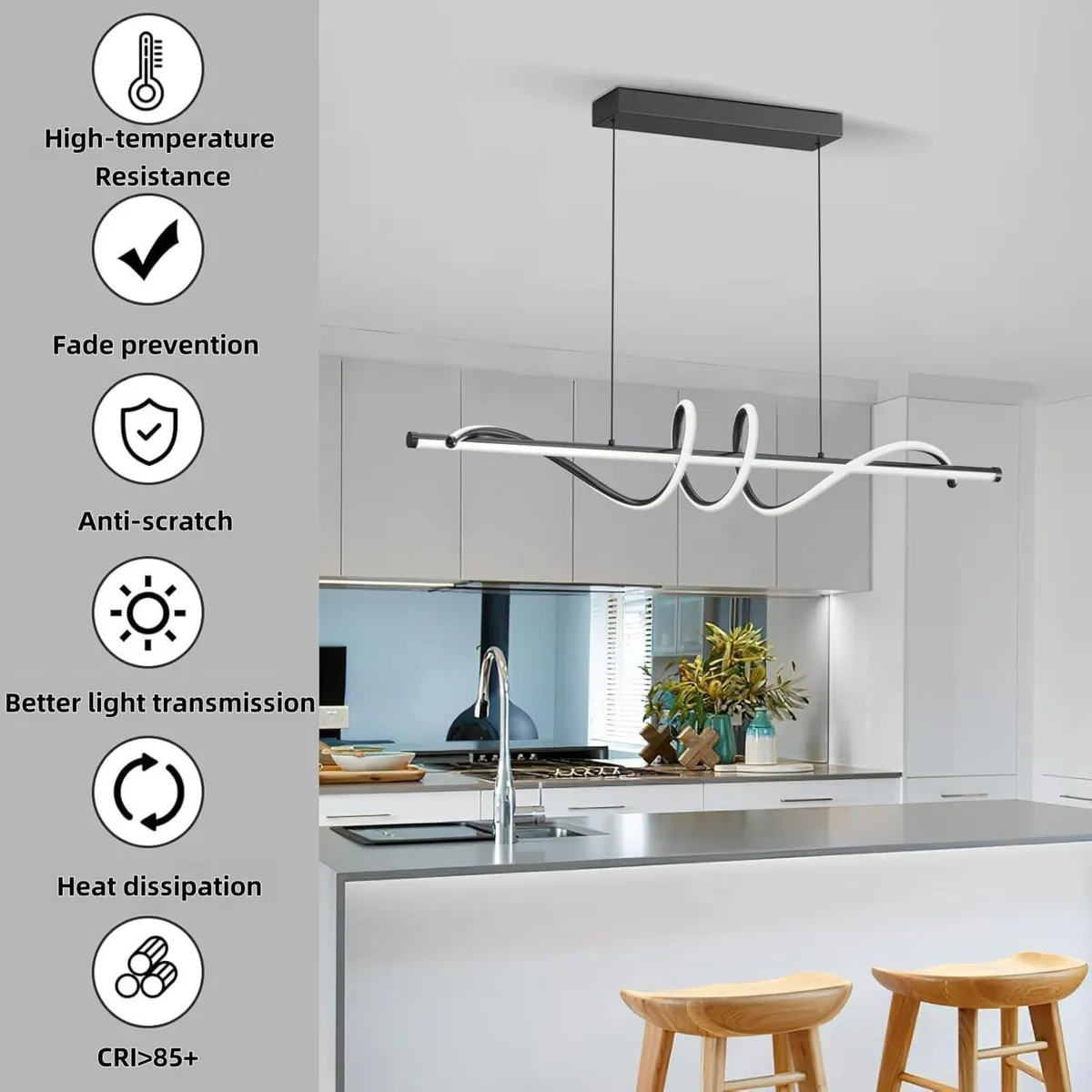 LED Pendant Lights Kitchen Island 3000K-6000K - Image 4