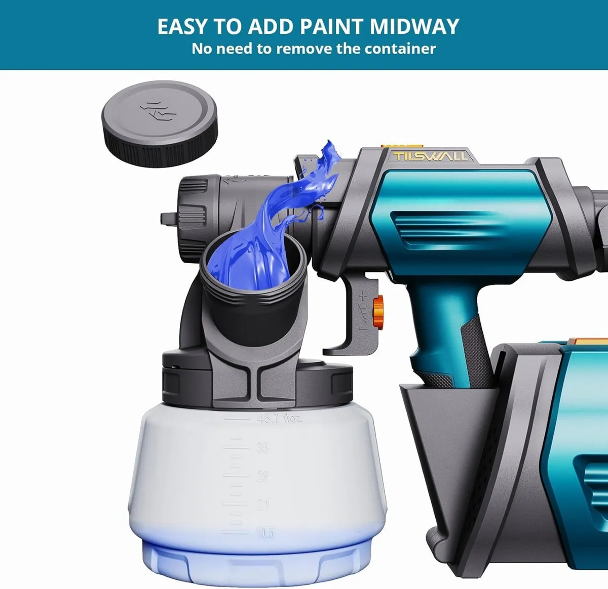 Electric Hvlp Paint Sprayer Shark800 Spray Gun - Image 2