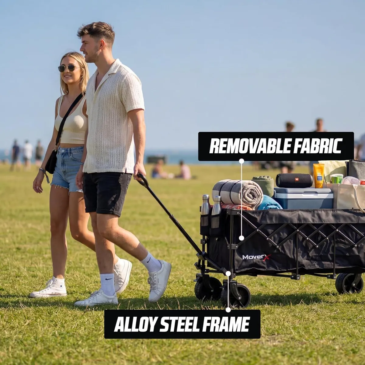 300L Festival Trolley on Wheels Folding Wagon - Image 3