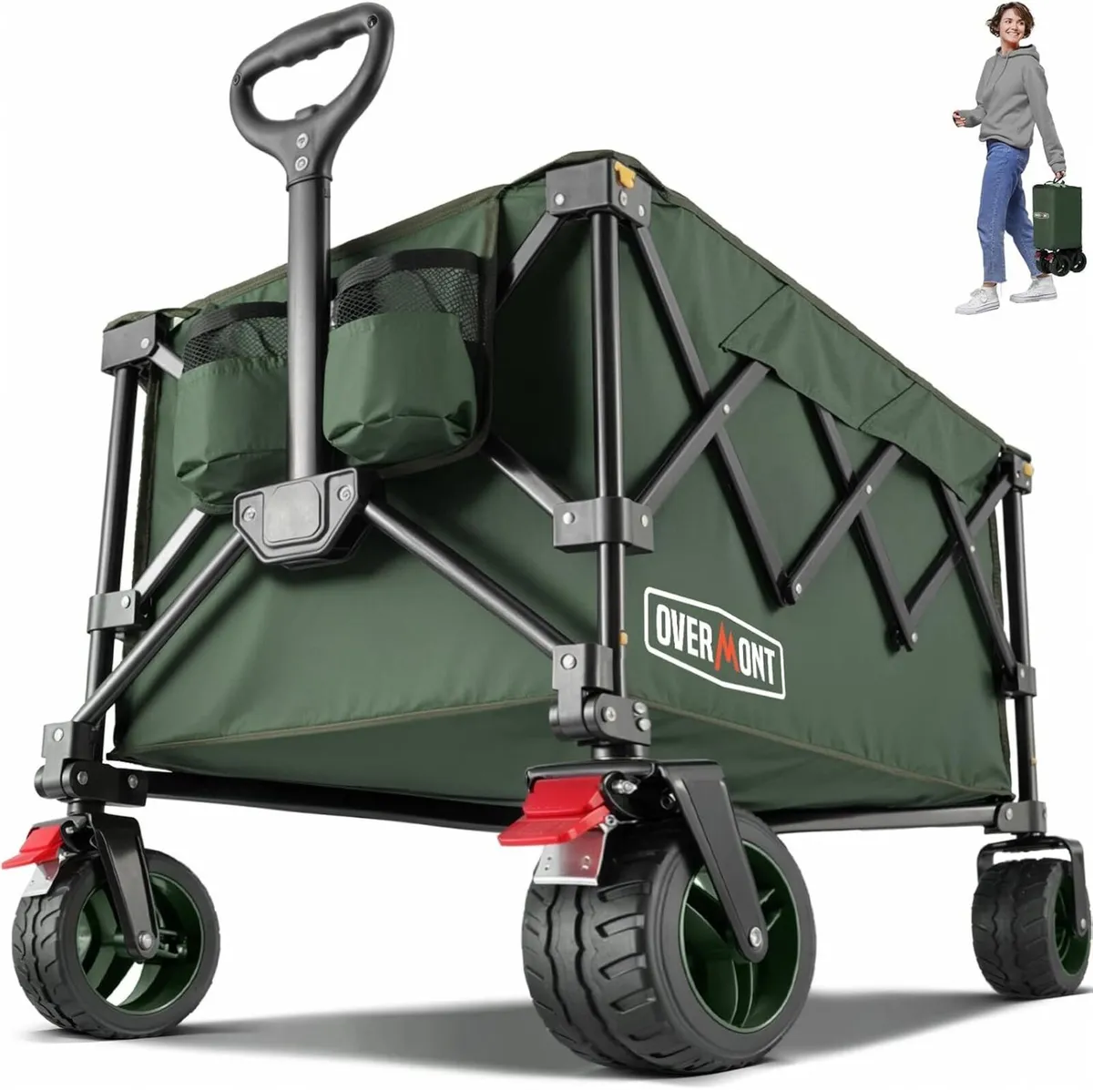 200L Folding Festival Trolley on Wheels - Image 1