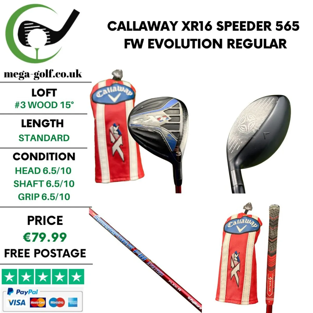 Callaway XR16 #3 Wood 15° / Regular - Image 1