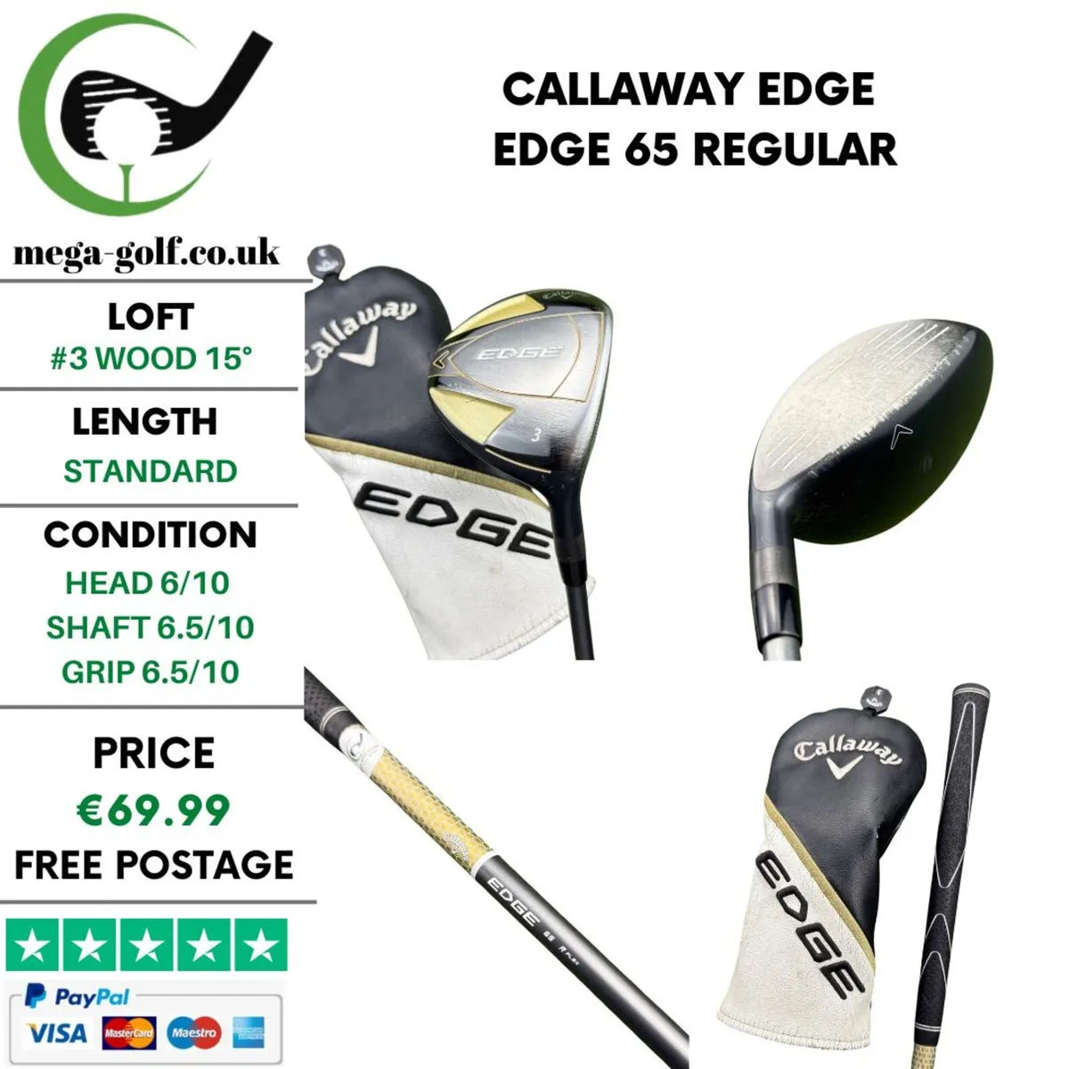 Callaway Edge #3 Wood 15° / Edge 65 Regular - Image 1