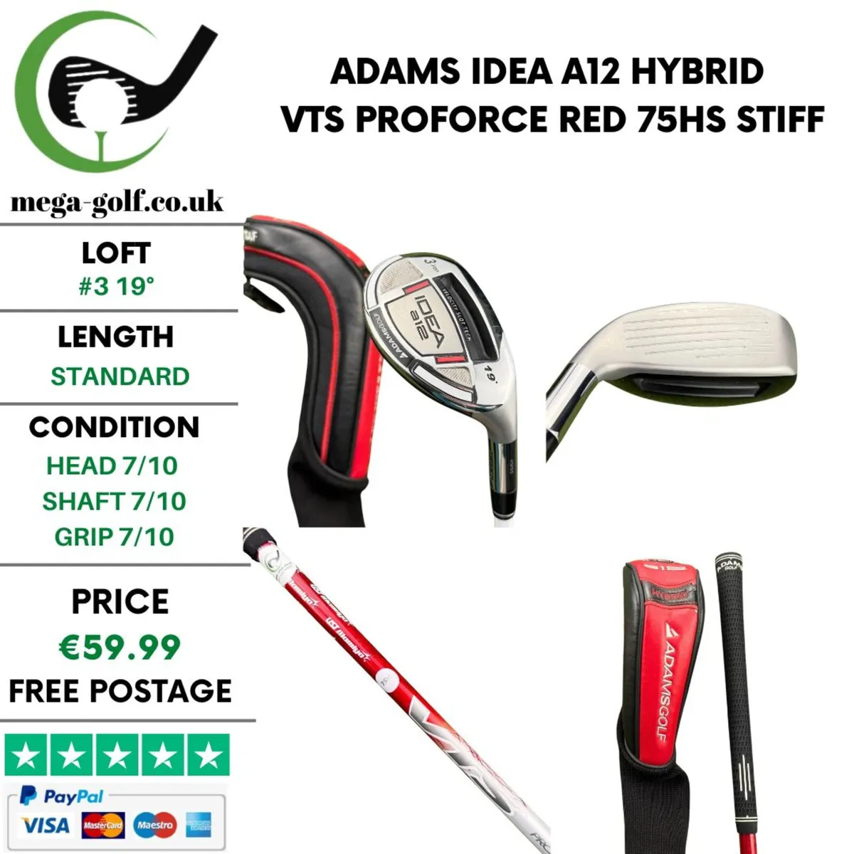 Adams Idea A12 Hybrid / #3 19° / Stiff - Image 1