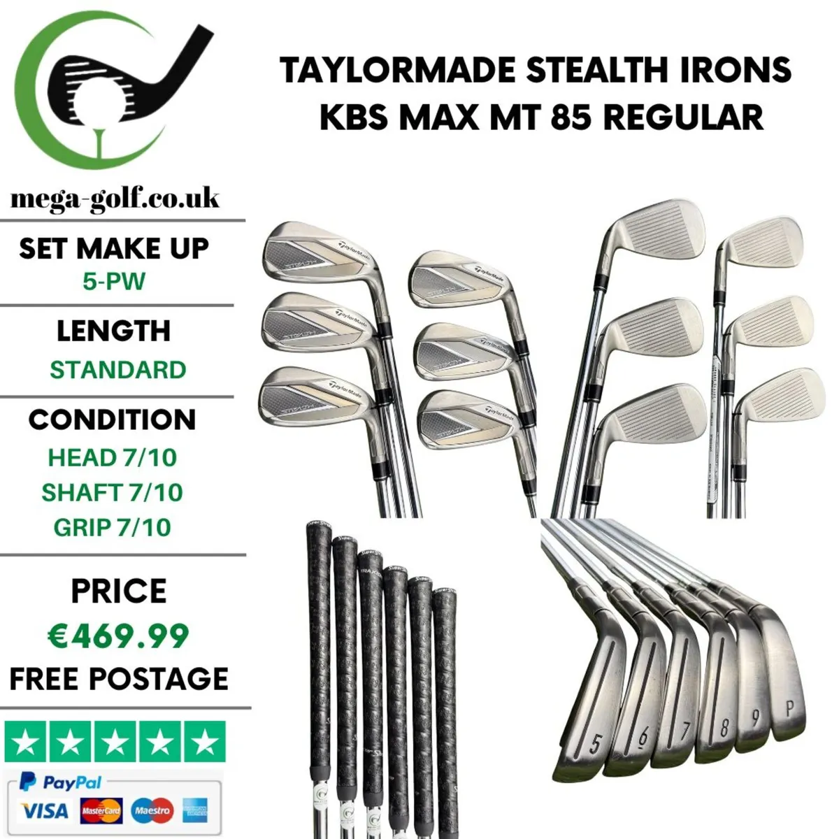 Taylormade Stealth Irons / 5-Pw / Regular - Image 1