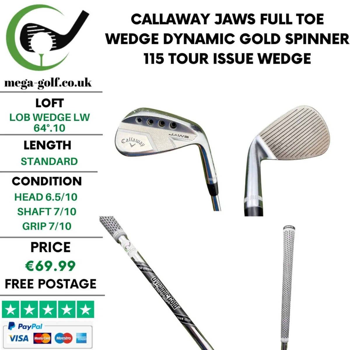 Callaway Jaws Full Toe Wedge Lw 64°.10 / Wedge - Image 1