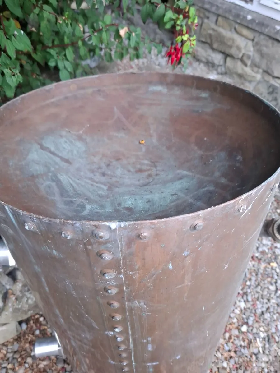 Vintage copper cylinder - Image 2