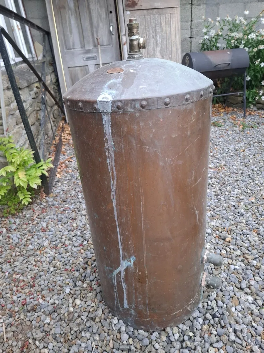 Vintage copper cylinder - Image 4