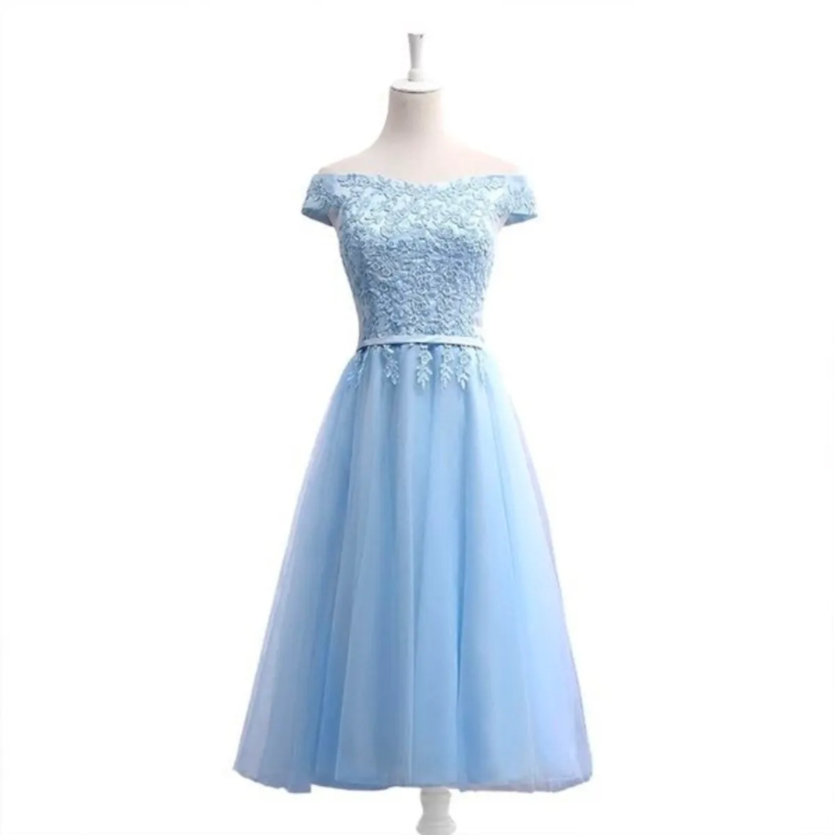 Skyblue Mid length Dress - Image 3