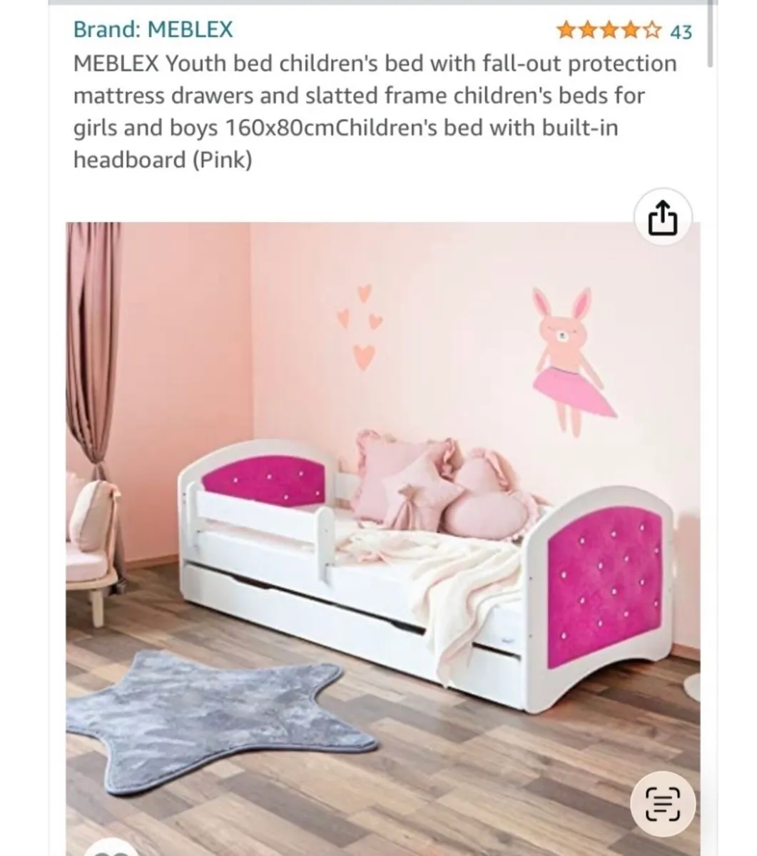 Princess toddler bed - Image 1