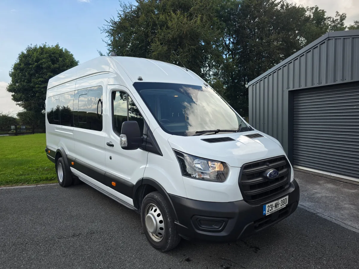 2023 Ford Transit 17 seat twin wheel bus - Image 1