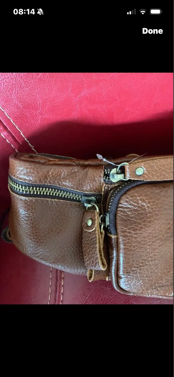 NEW-Leather Waist Bag - Image 2