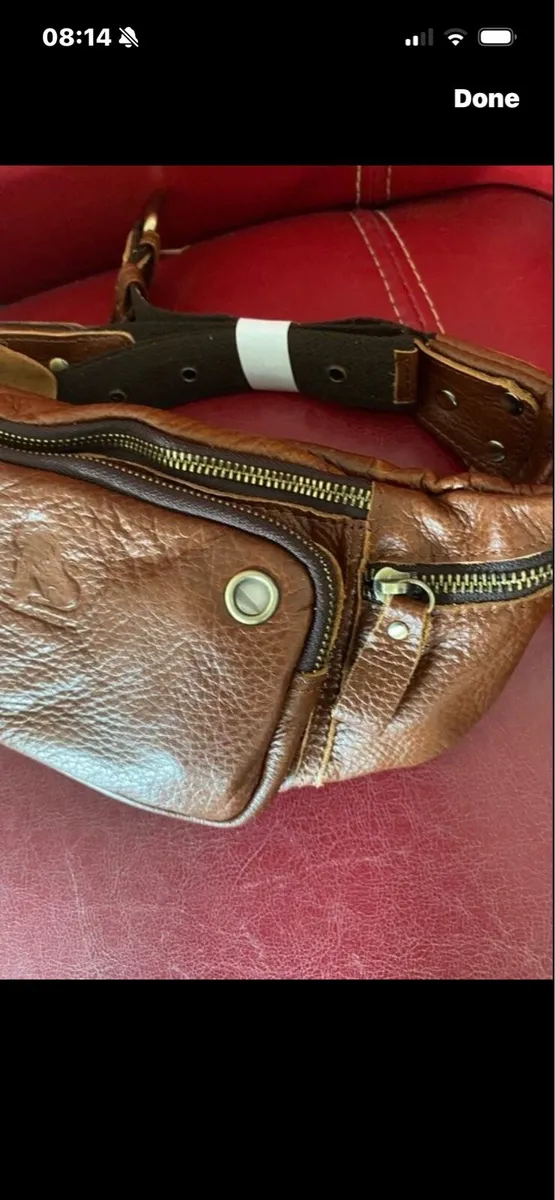 NEW-Leather Waist Bag - Image 4