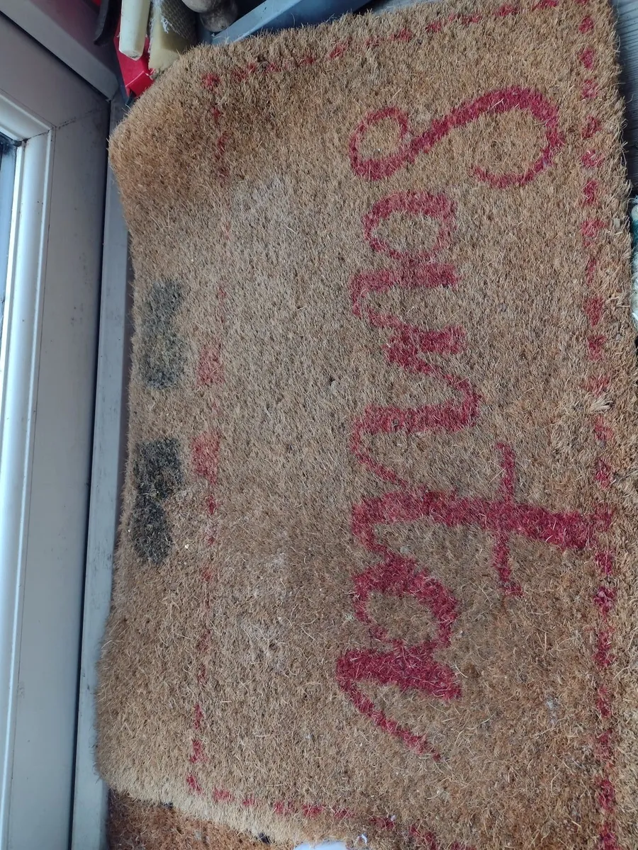 Santa Door mat with rubber back - Image 2