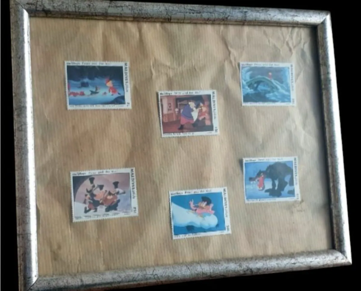 Vintage Disney "Peter and the Wolf" Stamp Set - Image 1