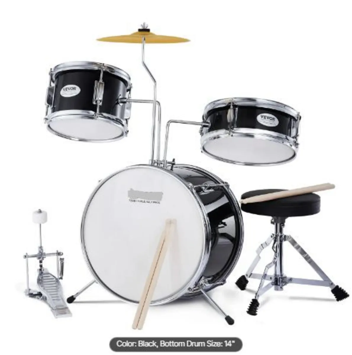 Kids Drum Set, 3-Piece - Image 1