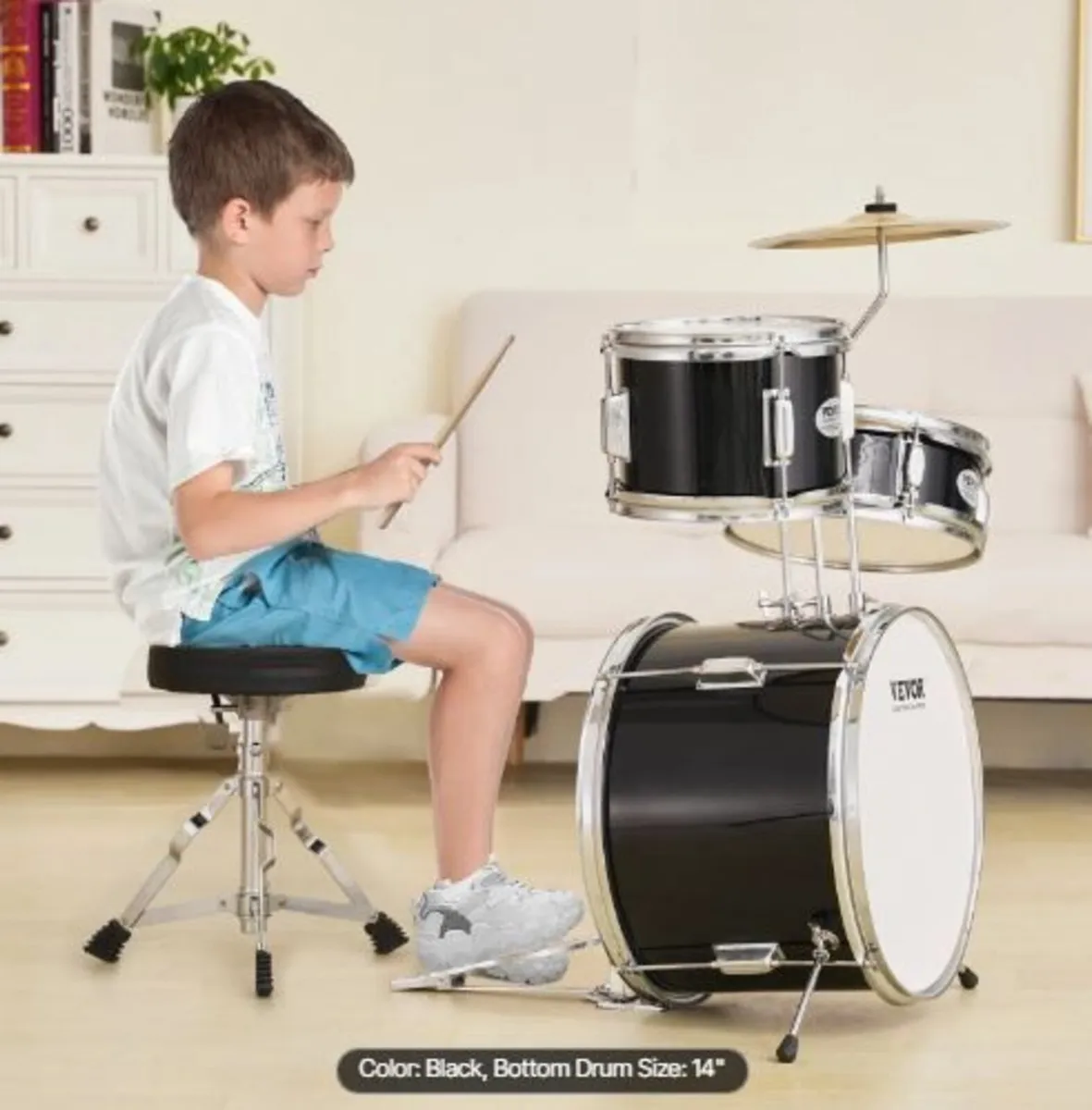 Kids Drum Set, 3-Piece - Image 2