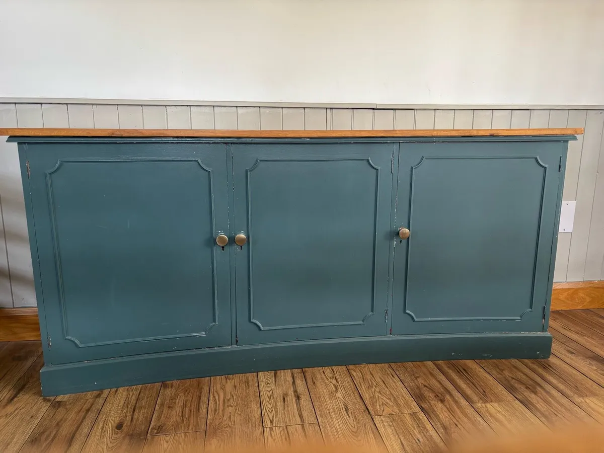 Large Painted Sideboard with Wooden Top – 180cm - Image 2