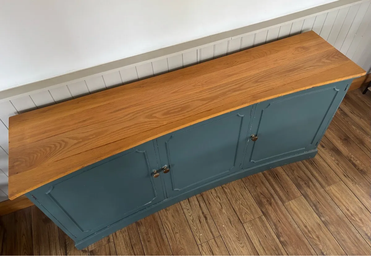 Large Painted Sideboard with Wooden Top – 180cm - Image 4