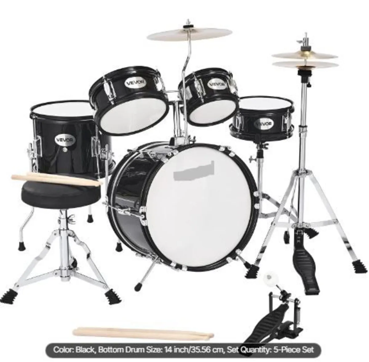 Kids Drum Set, 5-Piece 14 in / 355.6 mm - Image 2