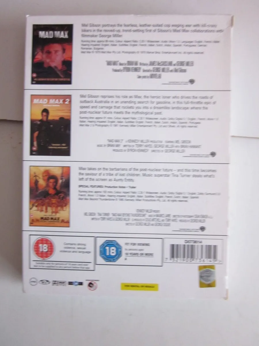 Mad Max Trilogy  3 DVD set - Image 4