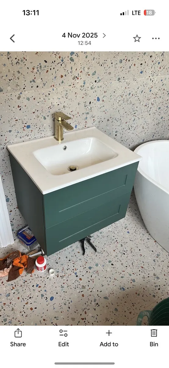 14 leftover Bathroom tiles - Image 1