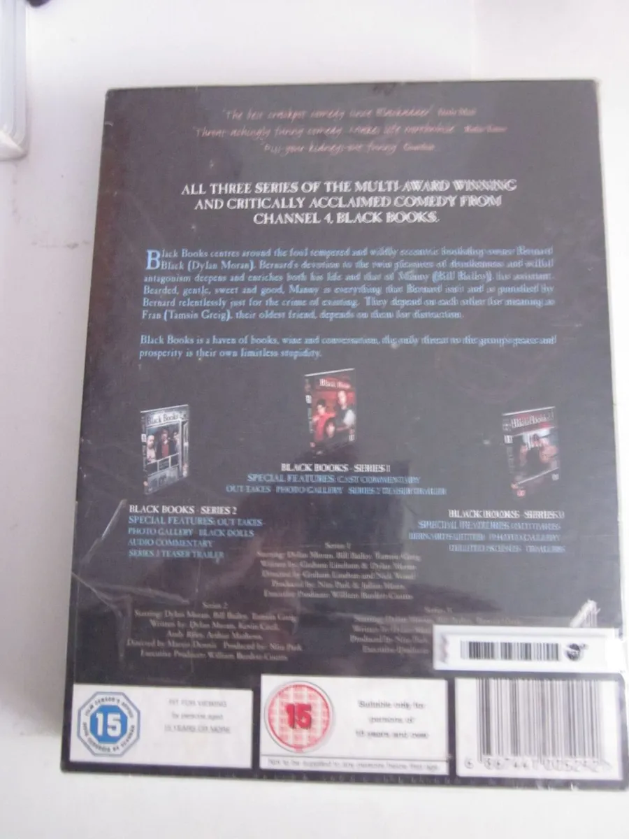 NEW THE COMPLETE BLACK BOOKS SERIES 1 ,2, 3 DVD's - Image 2
